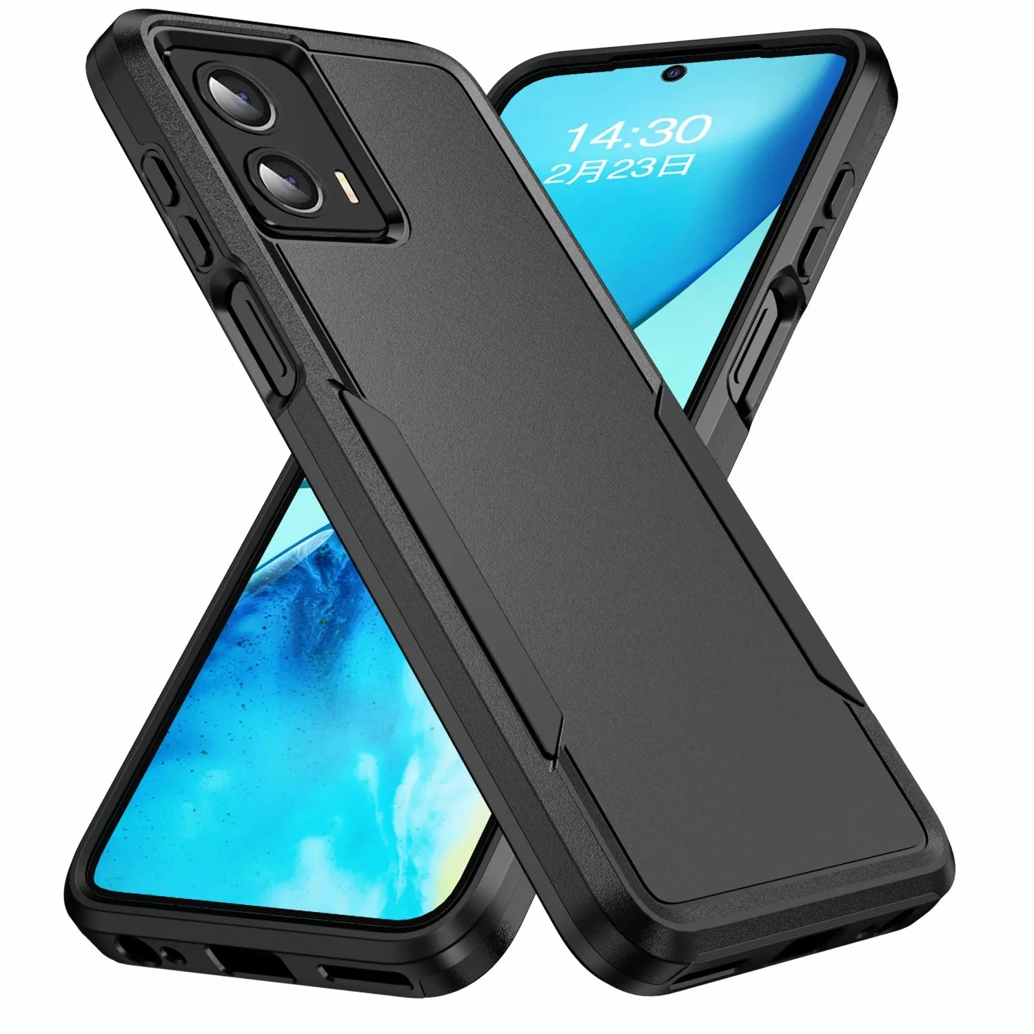 Ultra Slim Motorola Moto G 5G (2023) UrbanShield Case with Universal Belt Clip Holster