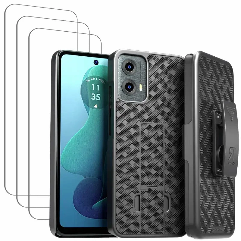 Motorola Moto G 5G (2024) Belt Clip Holster Phone Case Vivid Coloration