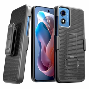 Impact Guard Motorola Moto G Play 4G (2024) Belt Clip Holster Phone Case