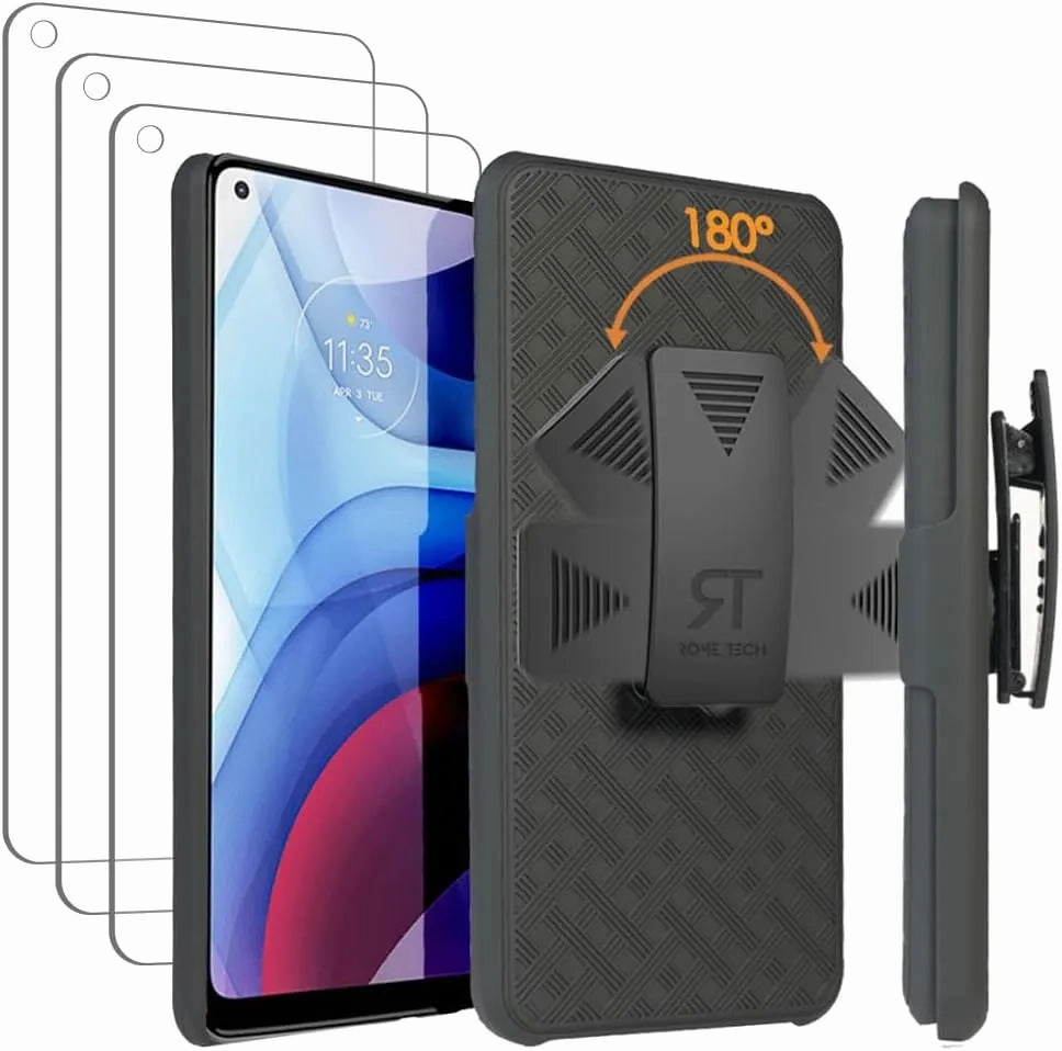 Motorola Moto G Power (2021) Belt Clip Holster Phone Case Matte Design Texture Phone Accessory