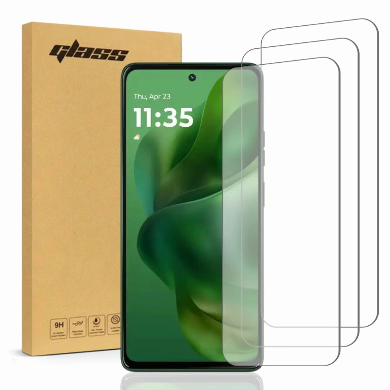Motorola Moto G Power (2025) Tempered Glass Screen Protector 3 Per Pack Minimal Style Glossy Finish Look