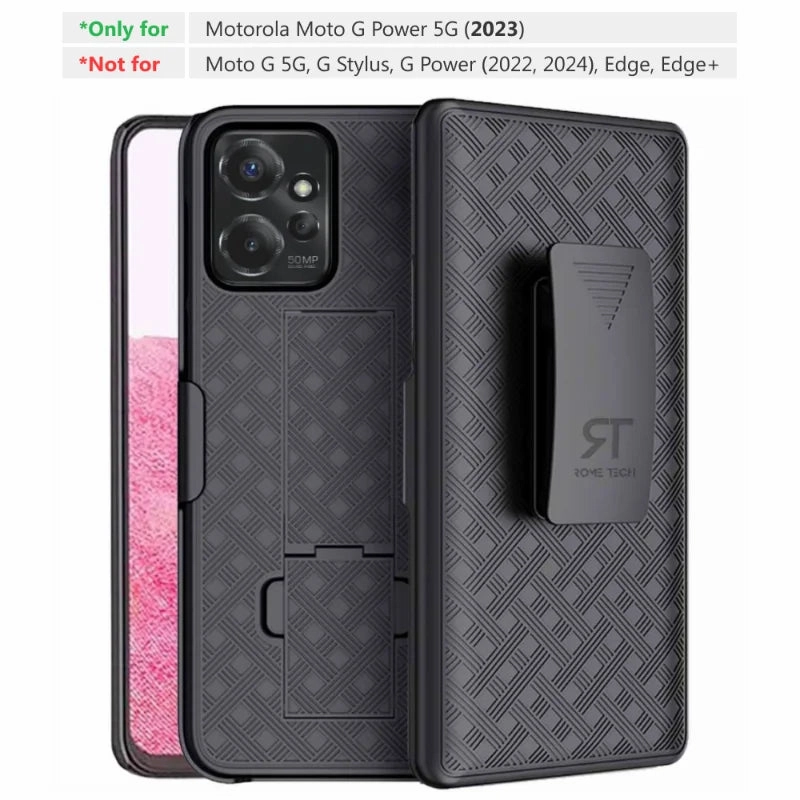 Polished Style Motorola Moto G Power 5G (2023) Belt Clip Holster Phone Case