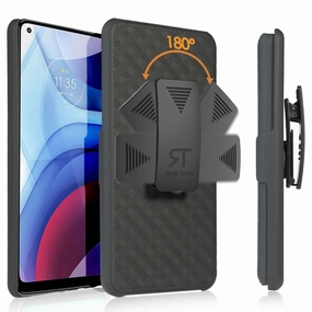 Shock Absorption Layer Motorola Moto G Stylus (2021) Belt Clip Holster Phone Case