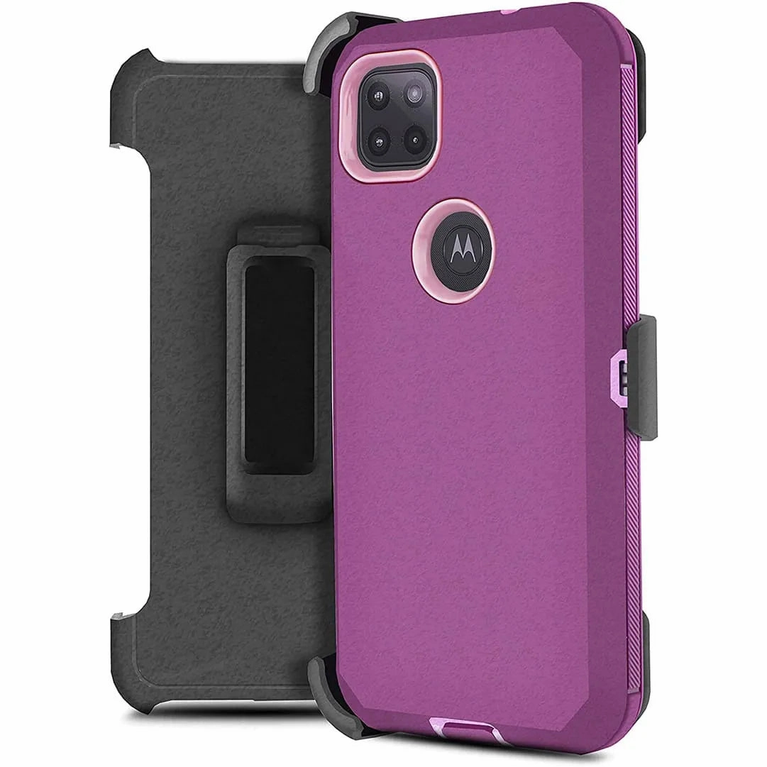 Protective Detail Compact Pattern Motorola Moto One 5G Ace Defender Case