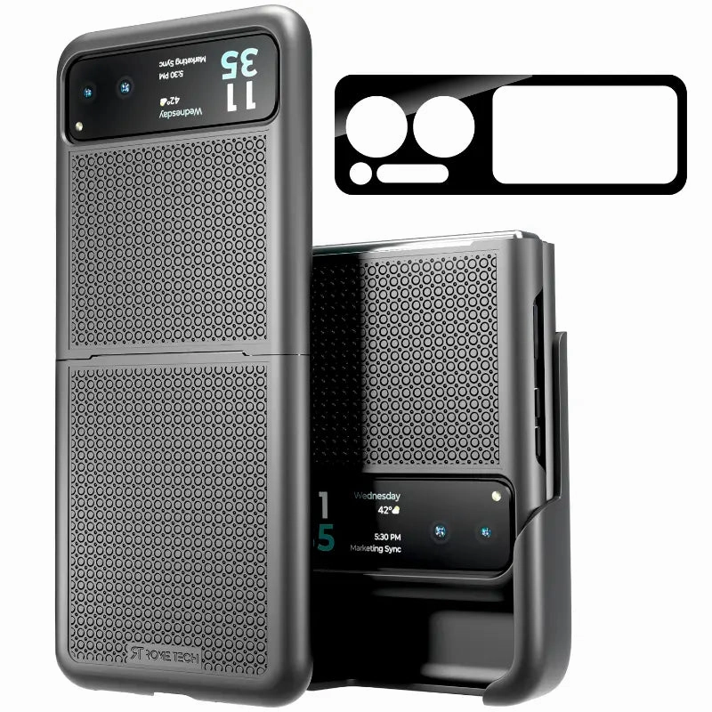 Soft Finish Texture Motorola Razr (2023) Belt Clip Holster Phone Case