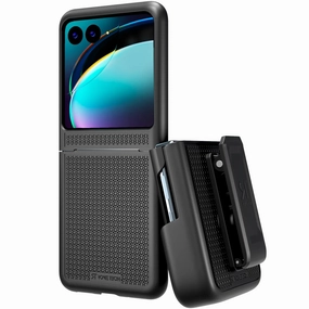 Motorola Razr Plus 2023 / Motorola Razr 40 Ultra Belt Clip Holster Phone Case Trendy Aesthetic Matte Design Texture