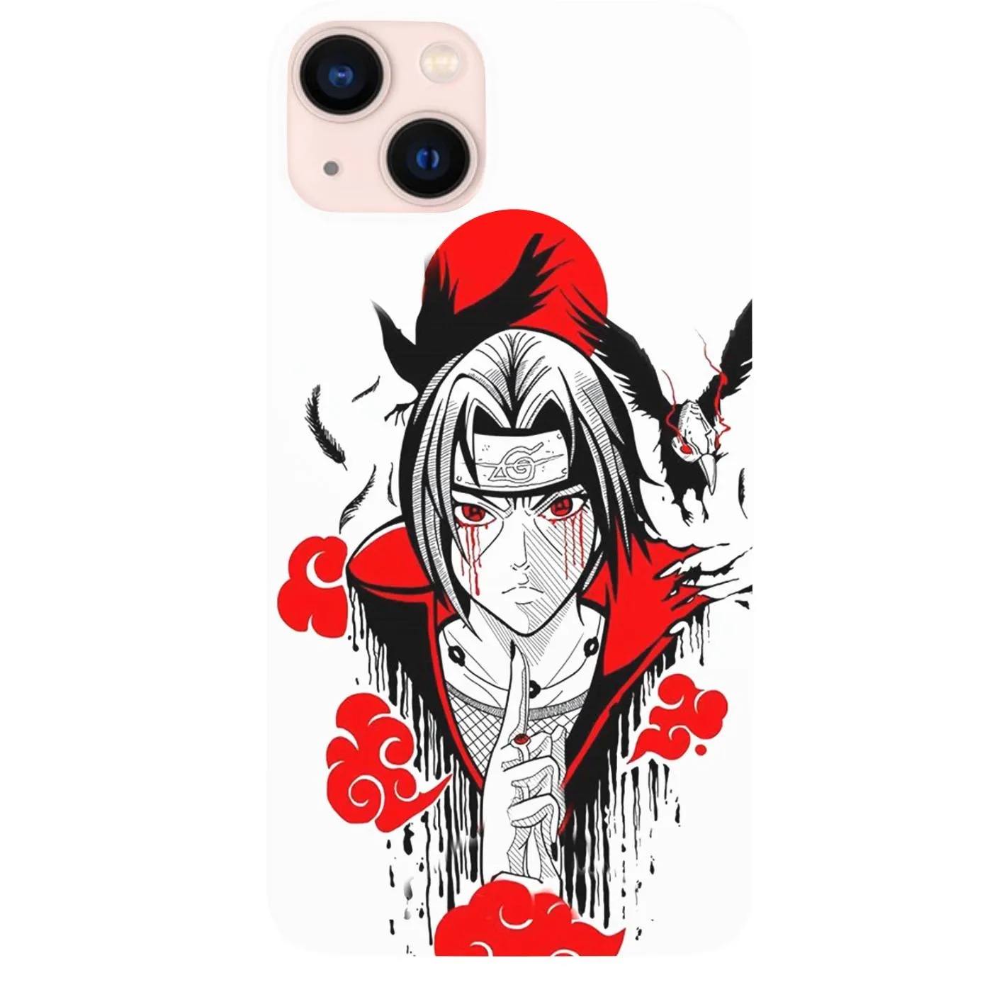 Naruto Itachi Uchiha - UV Color Printed Phone Case Impact Cushion