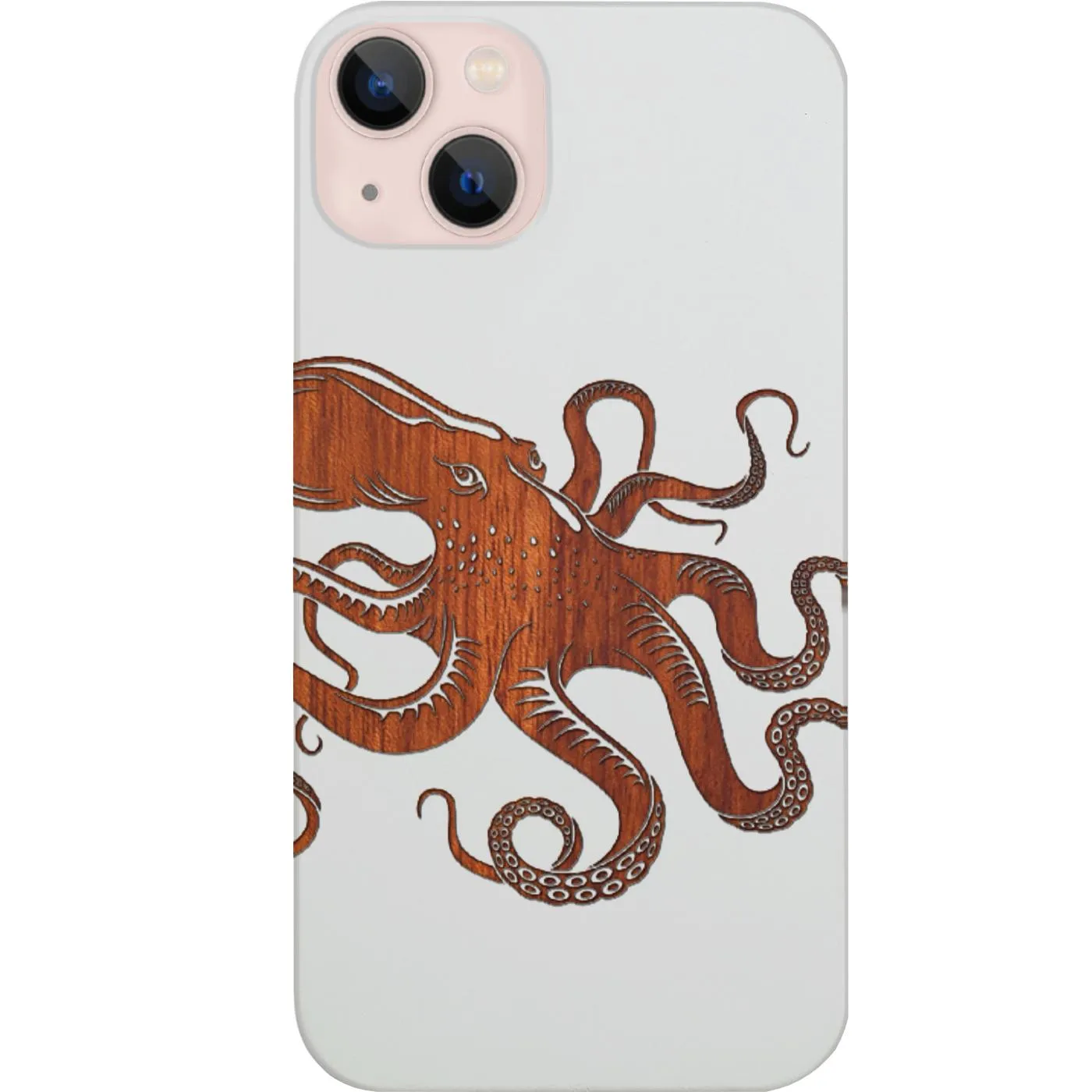 Universal Fit Matte Coating Octopus - Engraved Phone Case