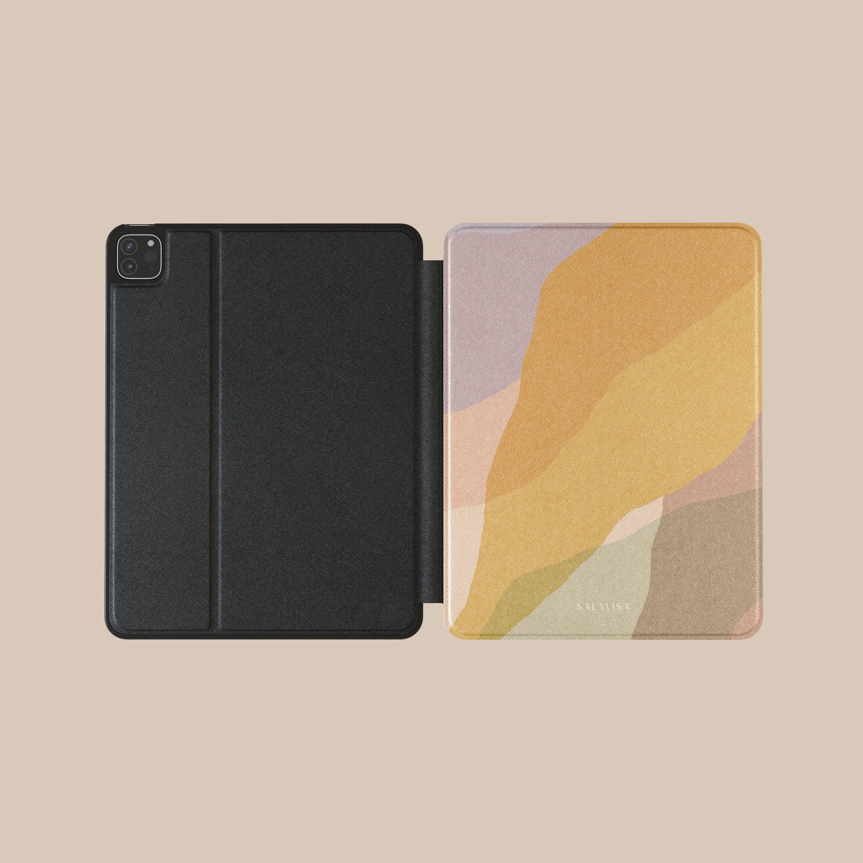 Travel Companion Orange Layers iPad Case