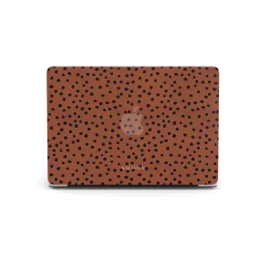 Frosted surface Orange Polka Dots MacBook Case