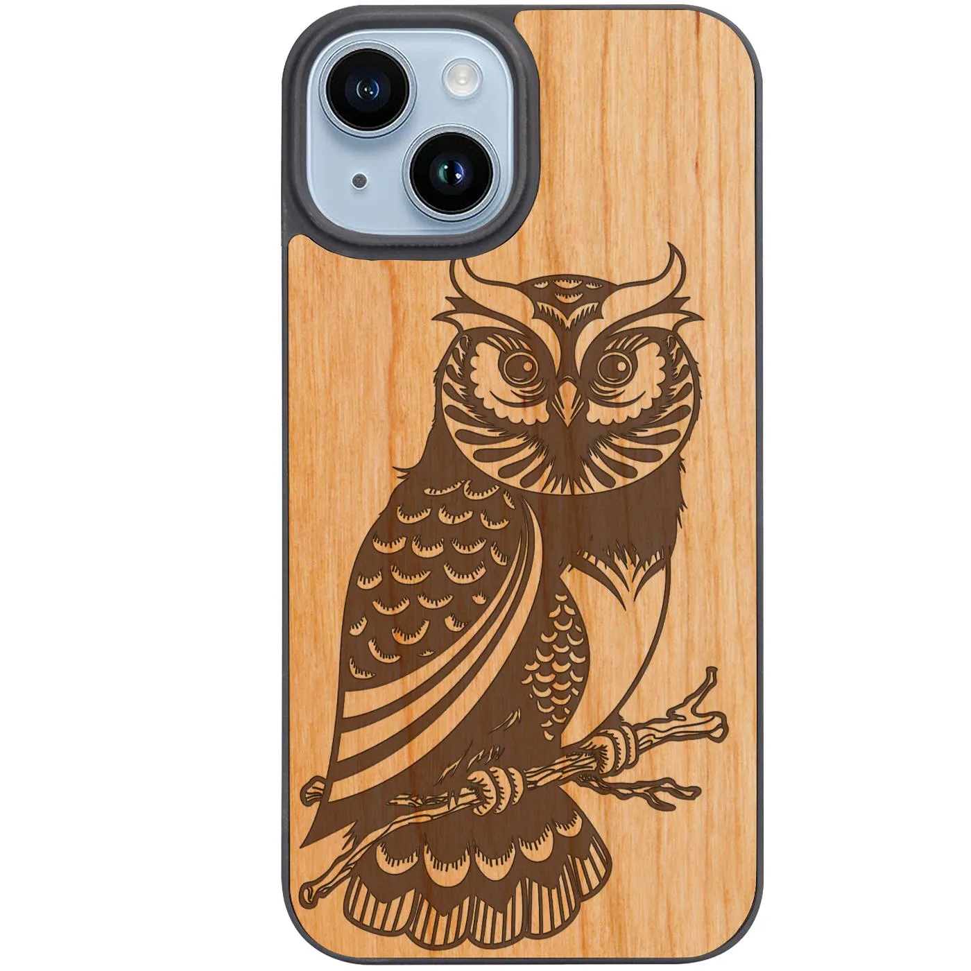 Owl 2 - Engraved Phone Case Vivid Texture