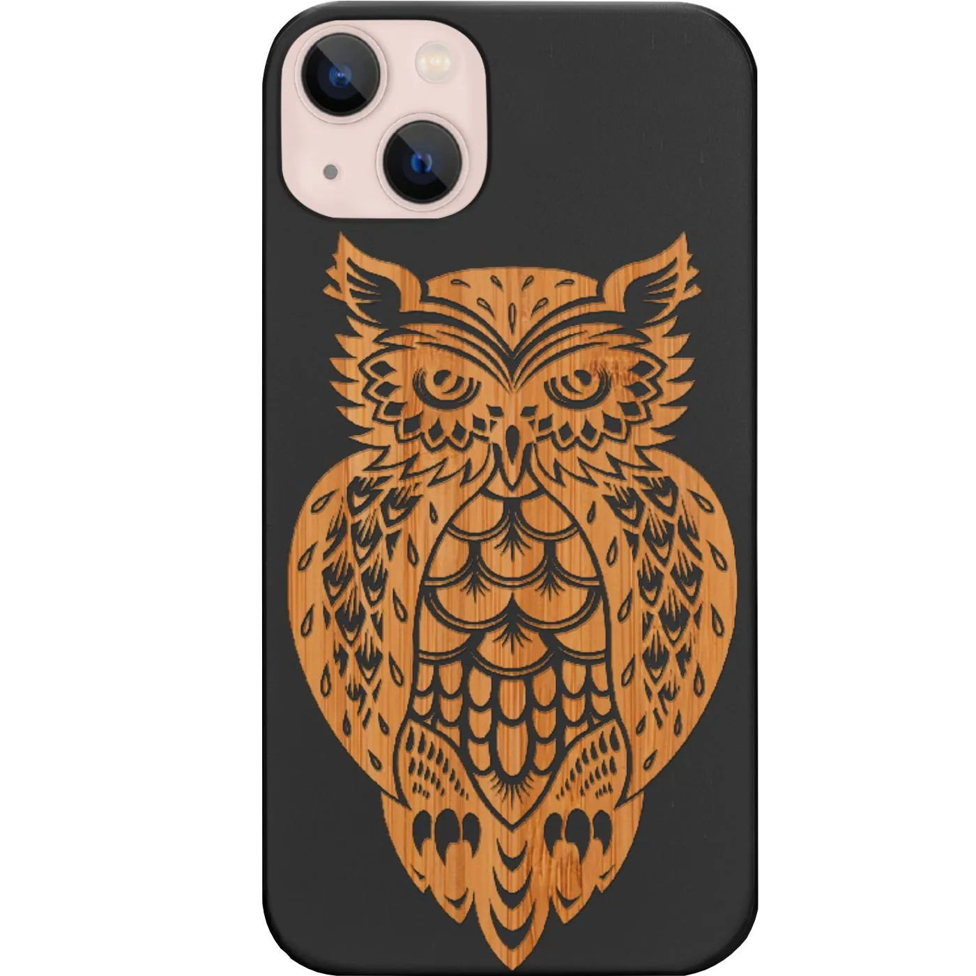 Owl 3 - Engraved Phone Case Shockproof Corners Gloss Layer