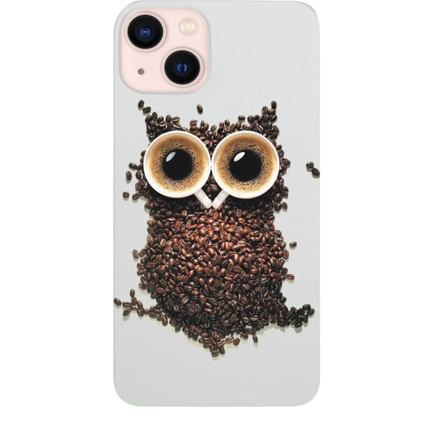 Owl Coffee - UV Color Printed Phone Case Flexible Design Colorful Finish