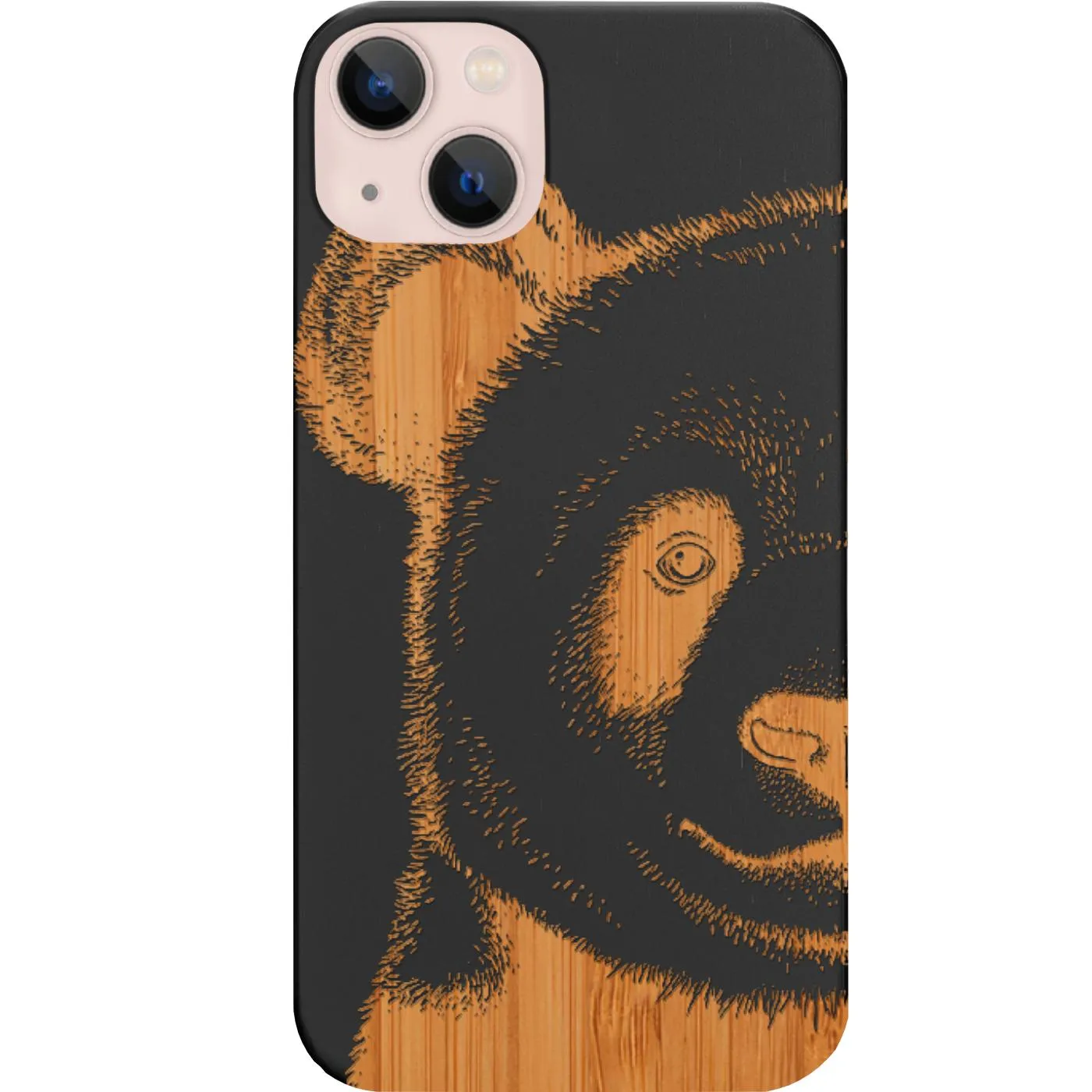 Minimal Surface Layer Panda - Engraved Phone Case