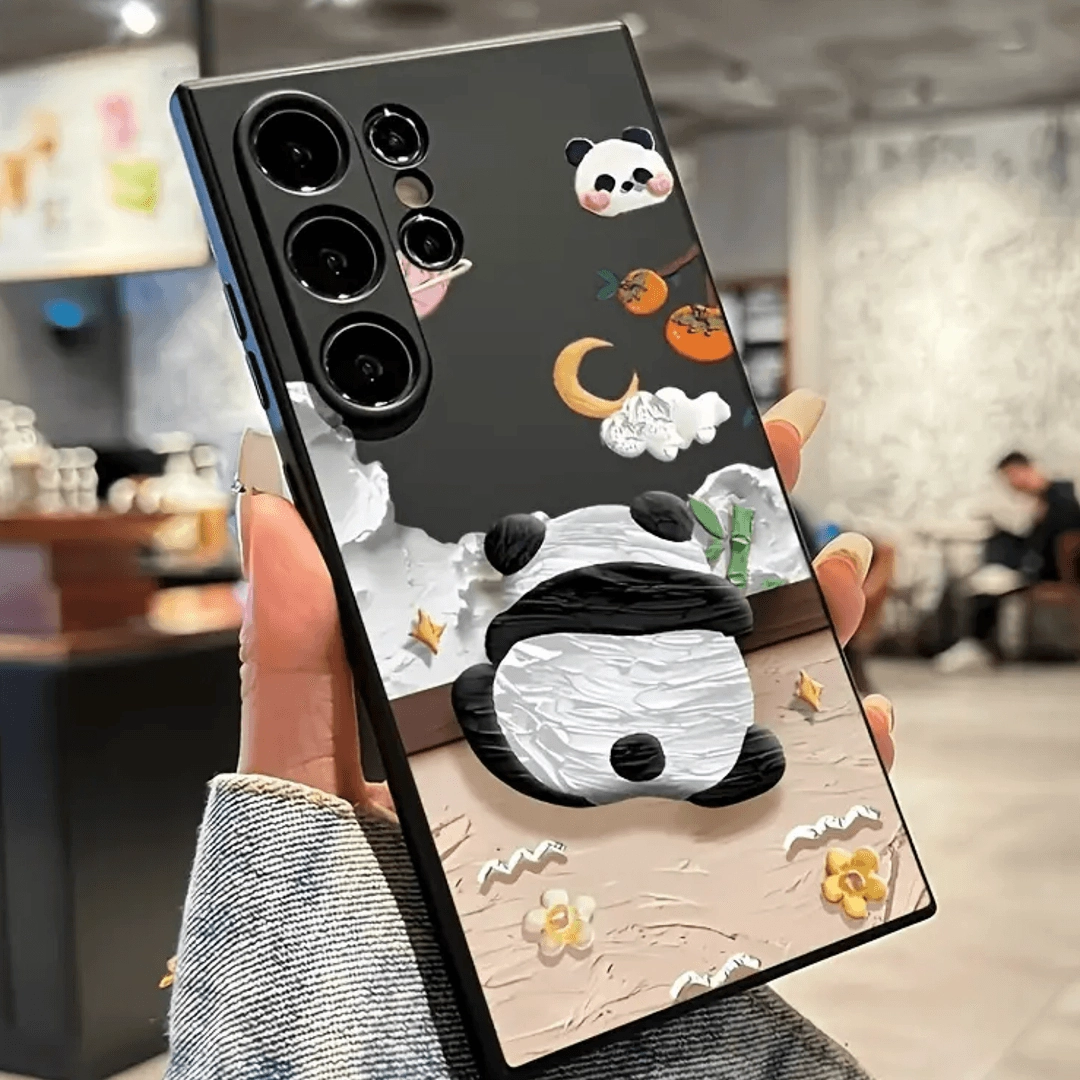 Panda Dreamland 3D Case - Samsung Matte Design Texture Protective Design Layer