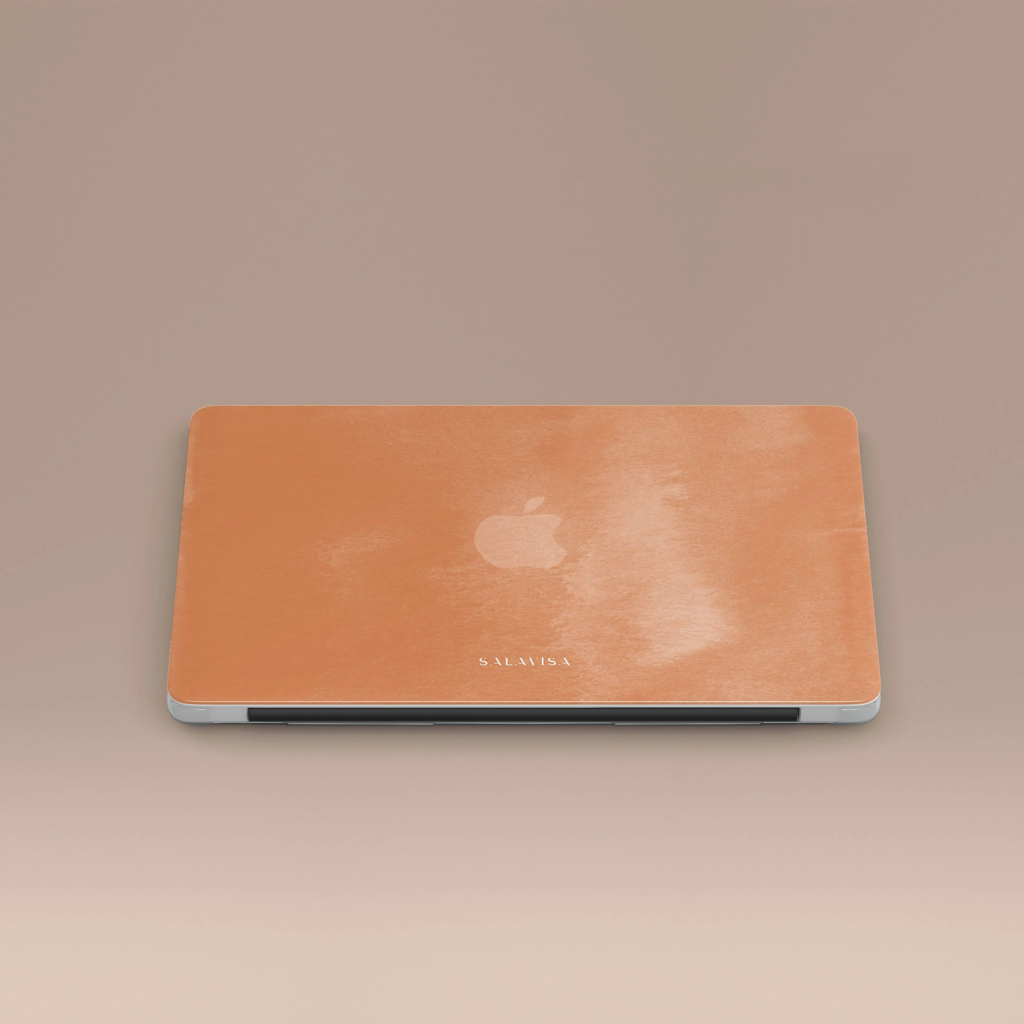 Peach Watercolor MacBook Case Durable Coating