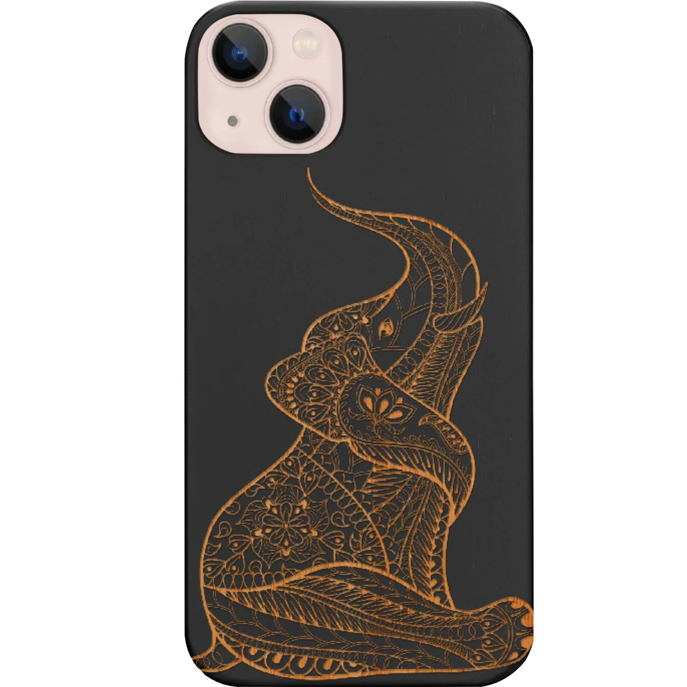 Gloss Layer Finish Baby Elephant - Engraved Phone Case