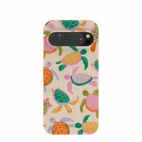 Seashell Sea Turtle Party Google Pixel 9/9 Pro Case Smooth Surface Portable Case