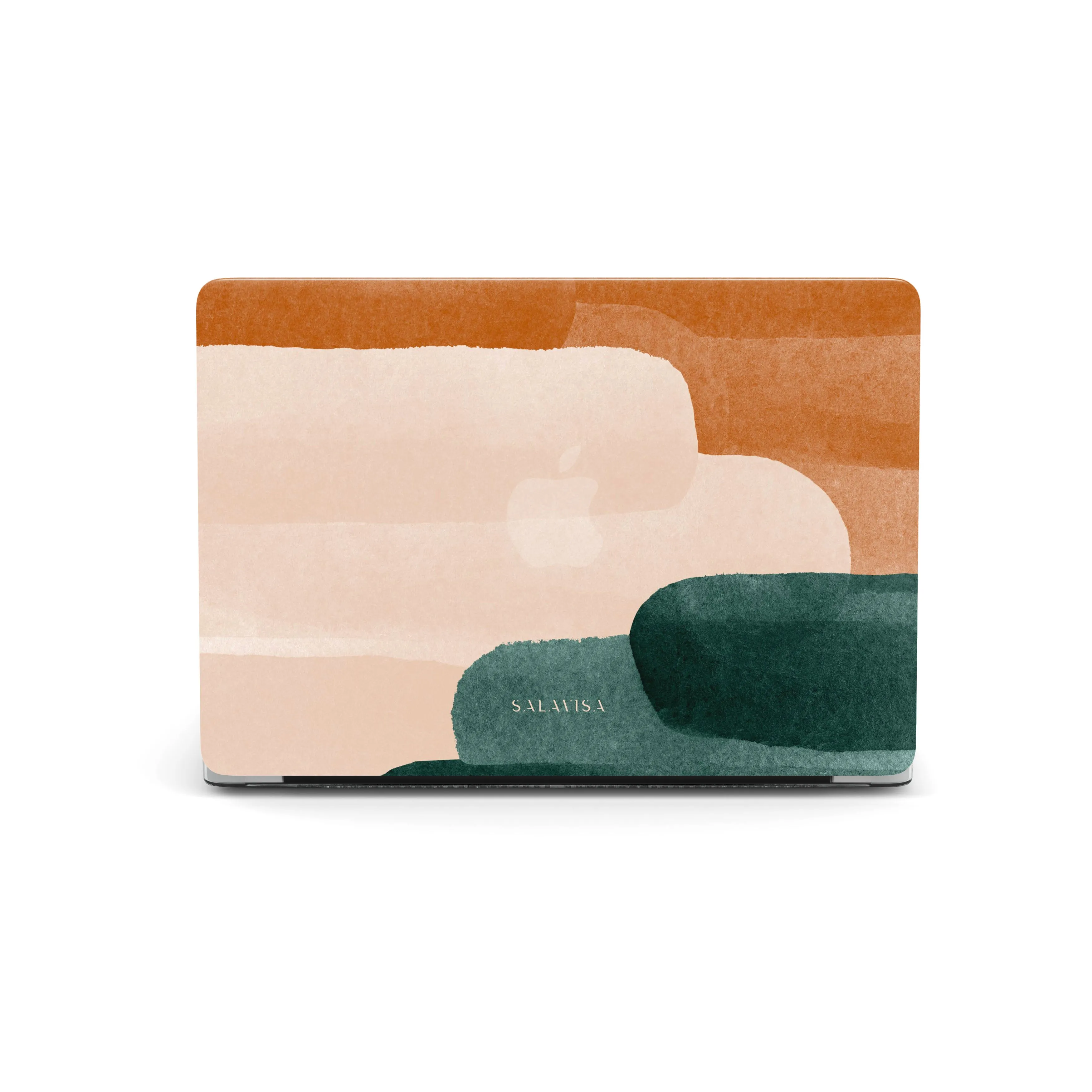 Hybrid Protection Pink & Forest Green Luxe MacBook Case