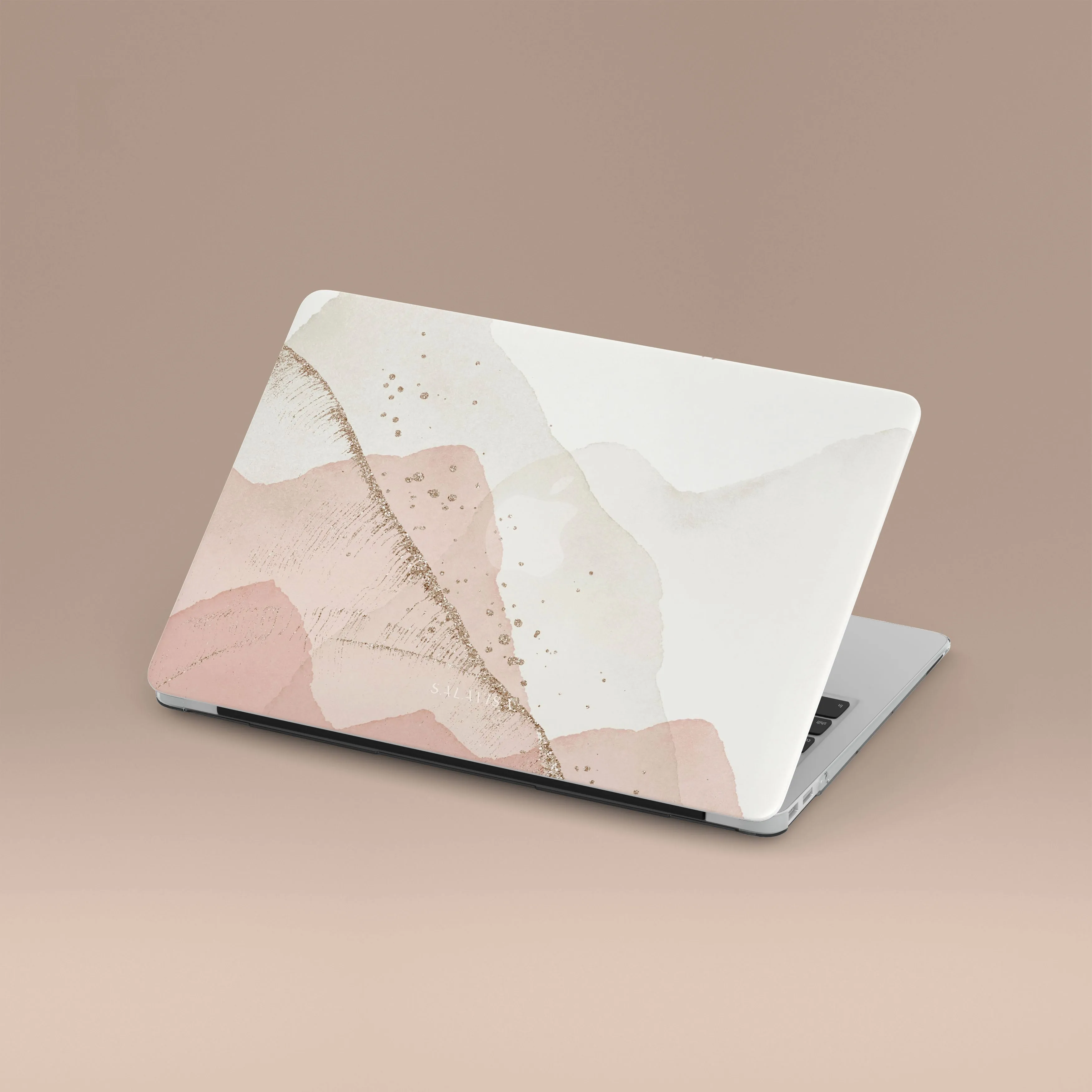 Pink & Gold Abstract MacBook Case Work Essentials Premium Feel