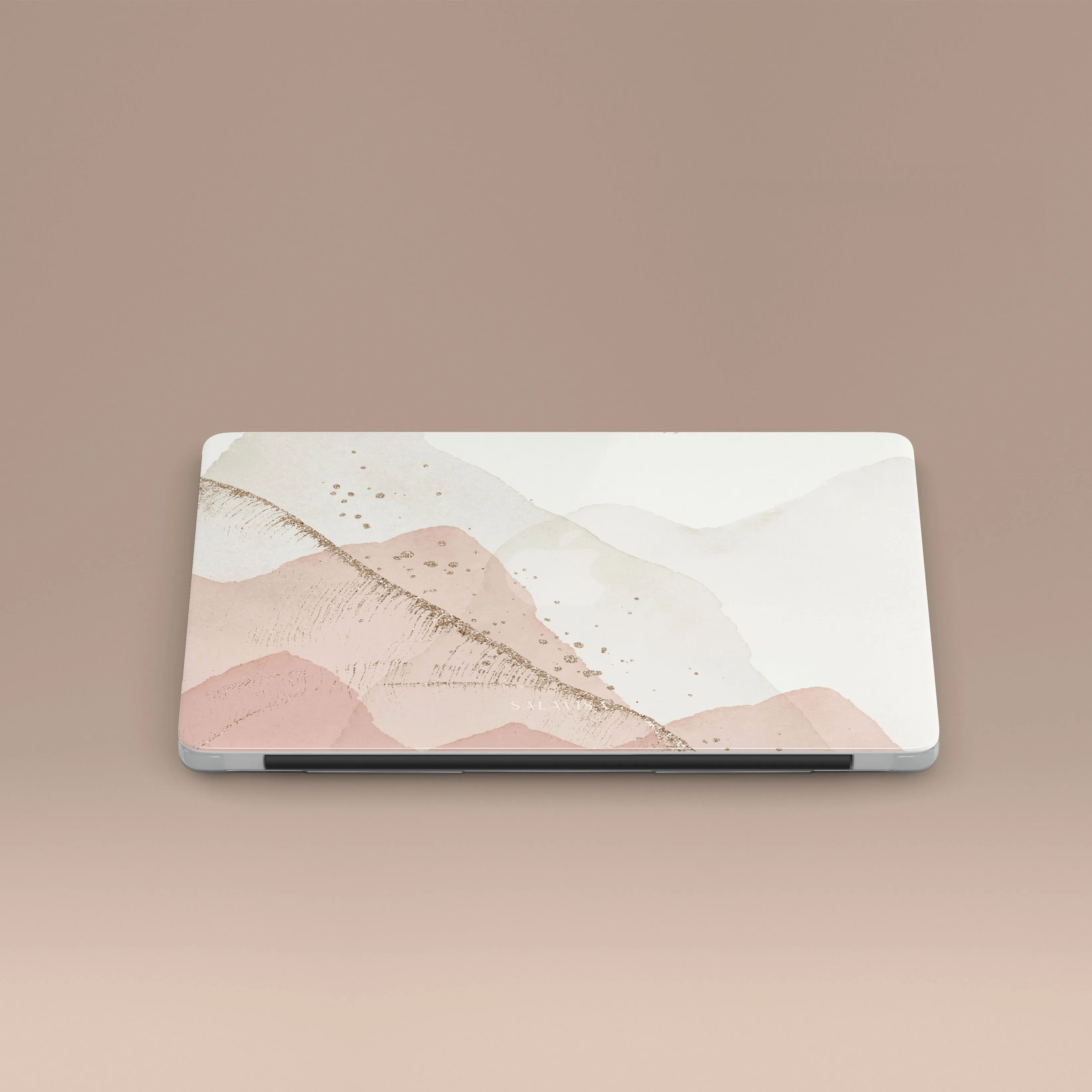 Pink & Gold Abstract MacBook Case Lightweight Build Quality