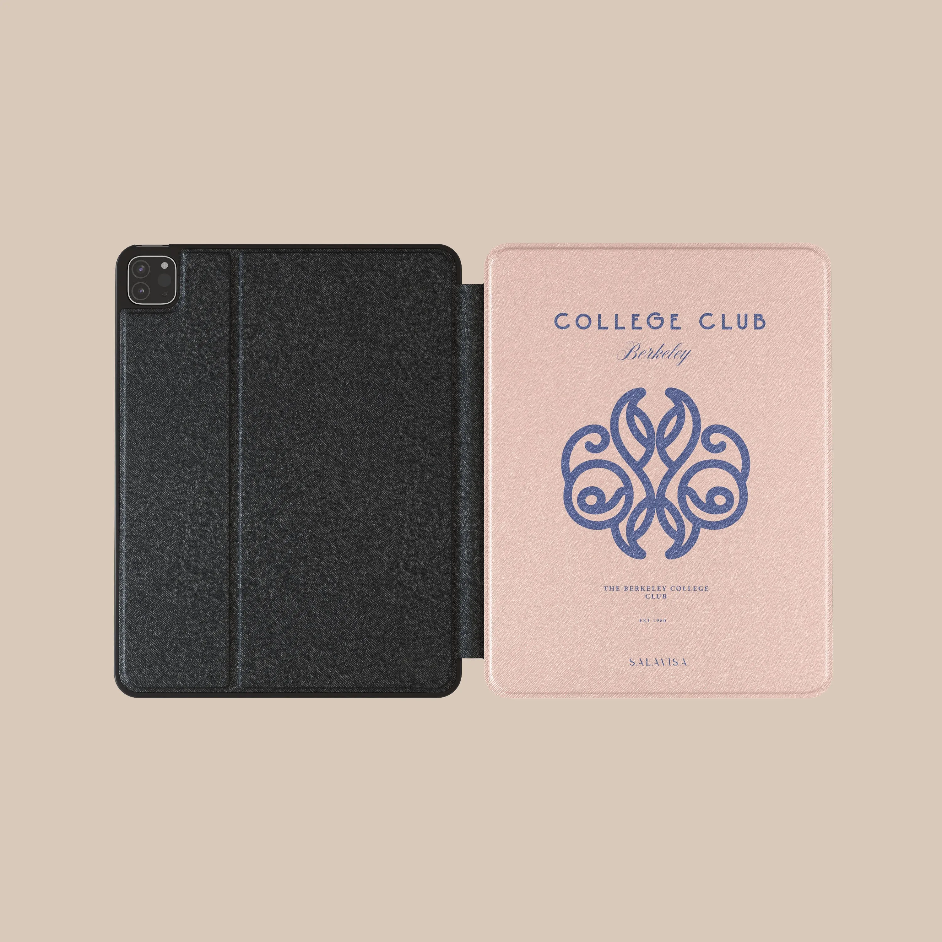 Pink College Club iPad Case durable cover for tablets thin magnetic protector