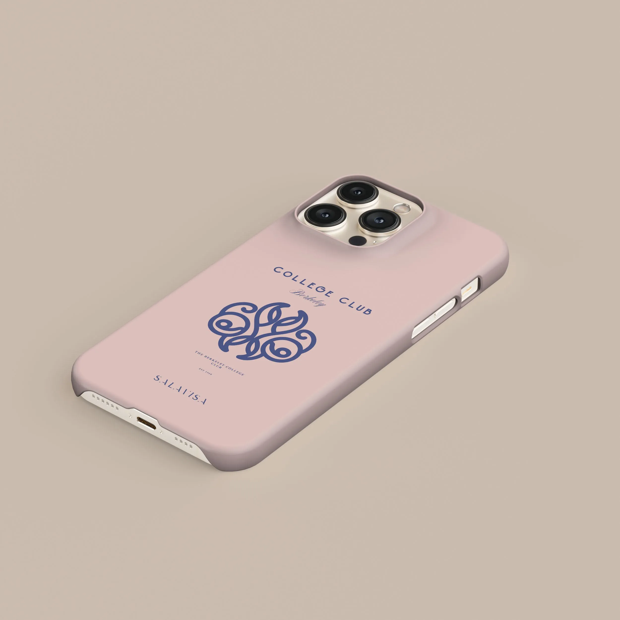 Pink College Club Phone Case Soft Cushion