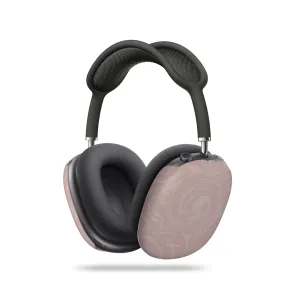 durable soft pastel gradient commuter leather shell durable stylish case Pink Swirl AirPods Max Case