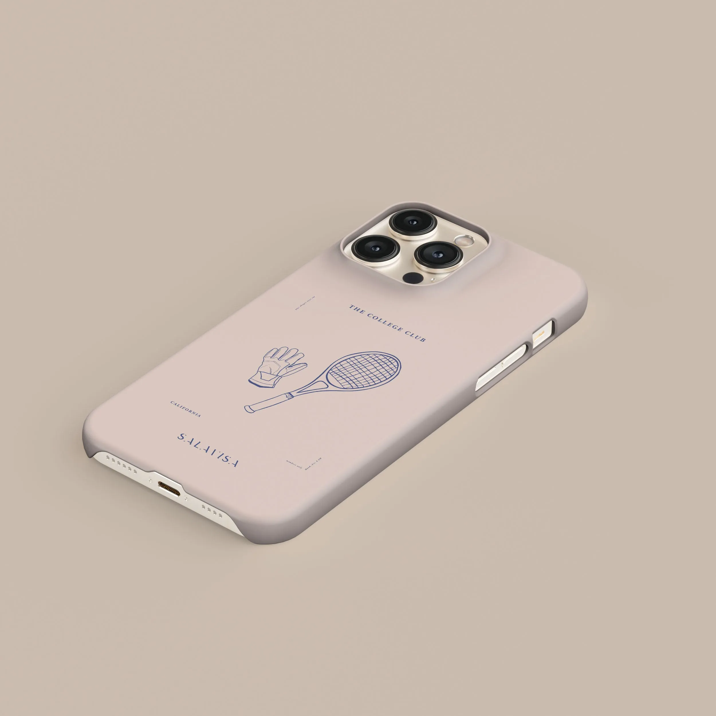 Matte Layer Sleek Appearance Pink The College Phone Case