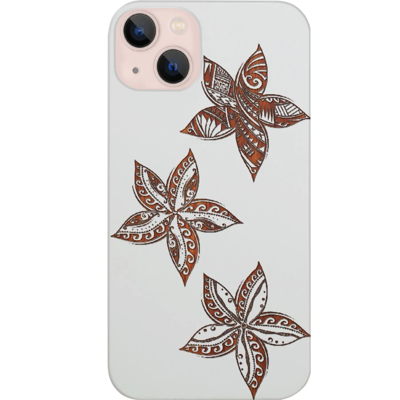 Urban Style Plumeria - Engraved Phone Case