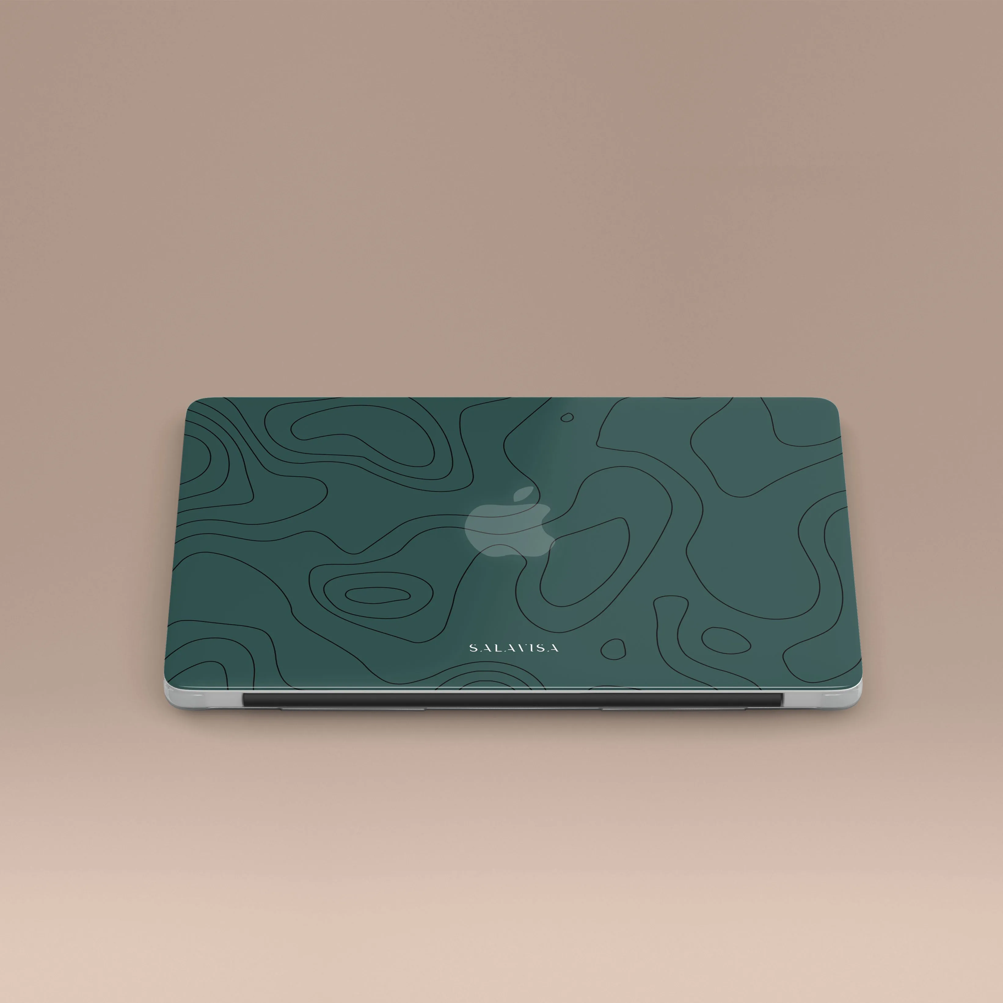 Trendy Design Forest Green Topographic MacBook Case