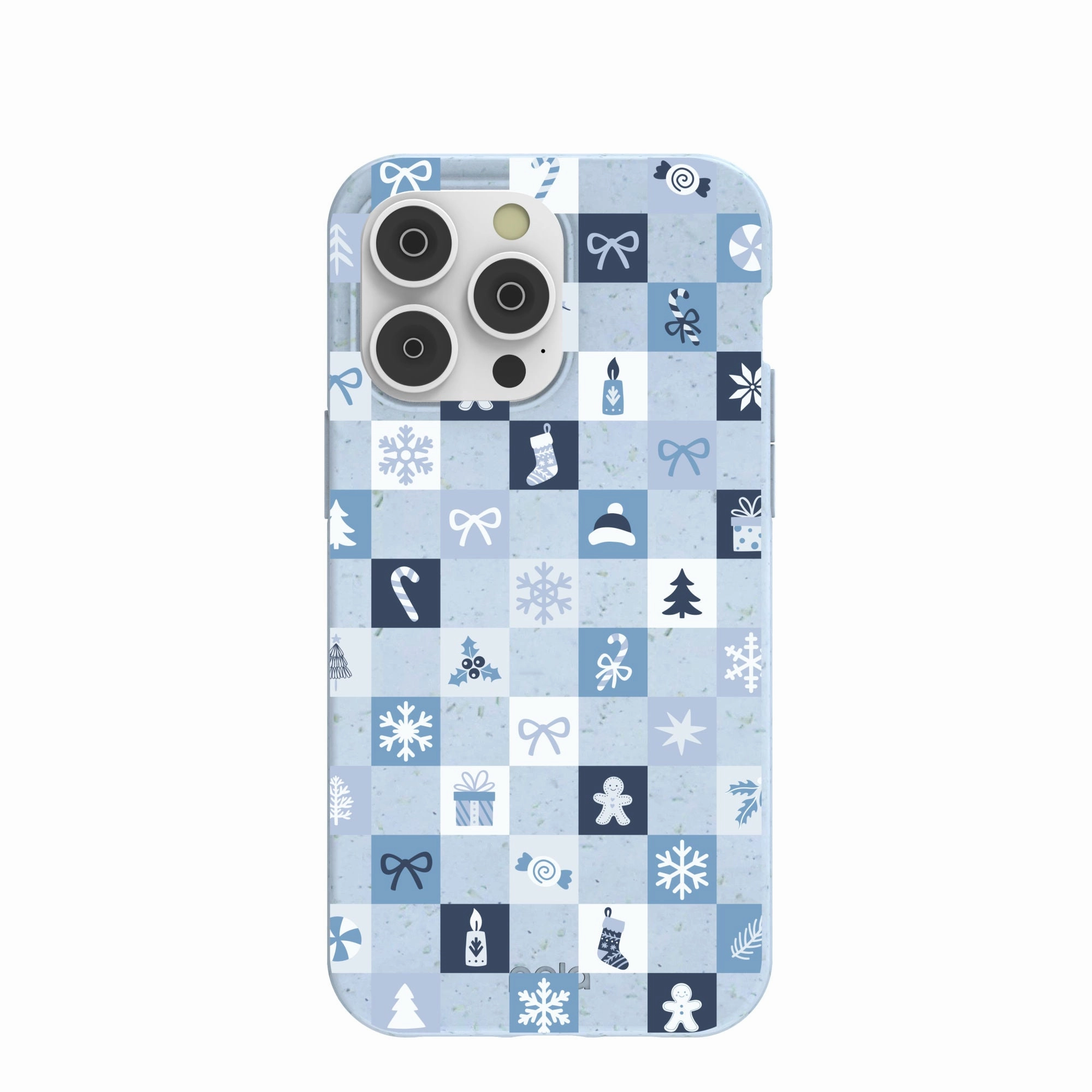 Light Edge Powder Blue Winter Quilt iPhone 14 Pro Max Case