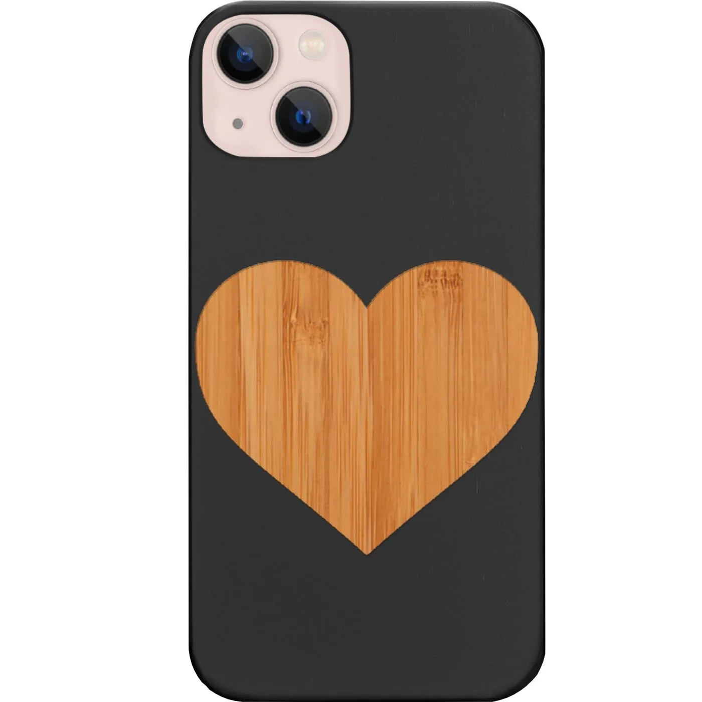 Frosted surface Heart - Engraved Phone Case