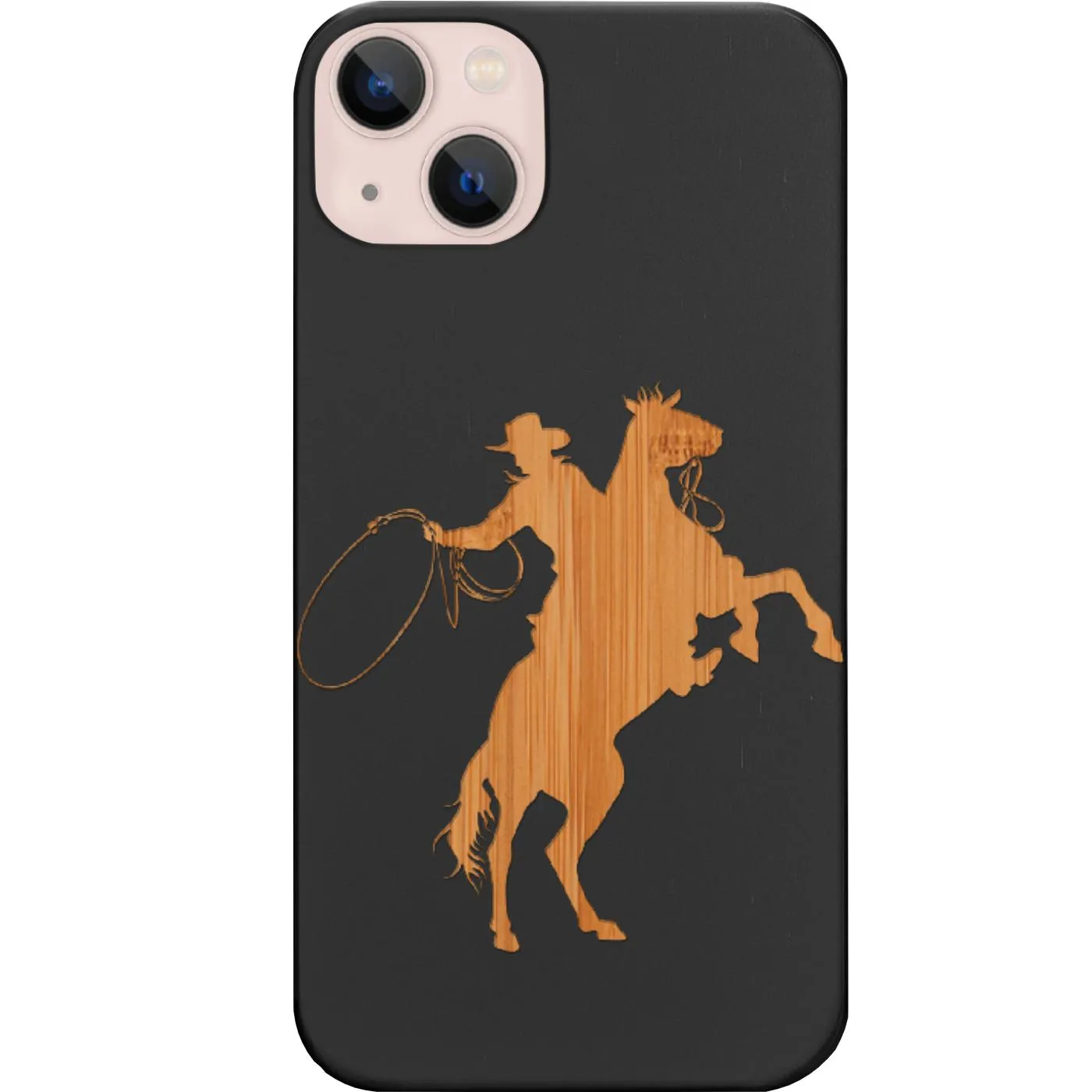 Lightweight Build Rugged Design Cowboy Lasso - Engraved Phone Case