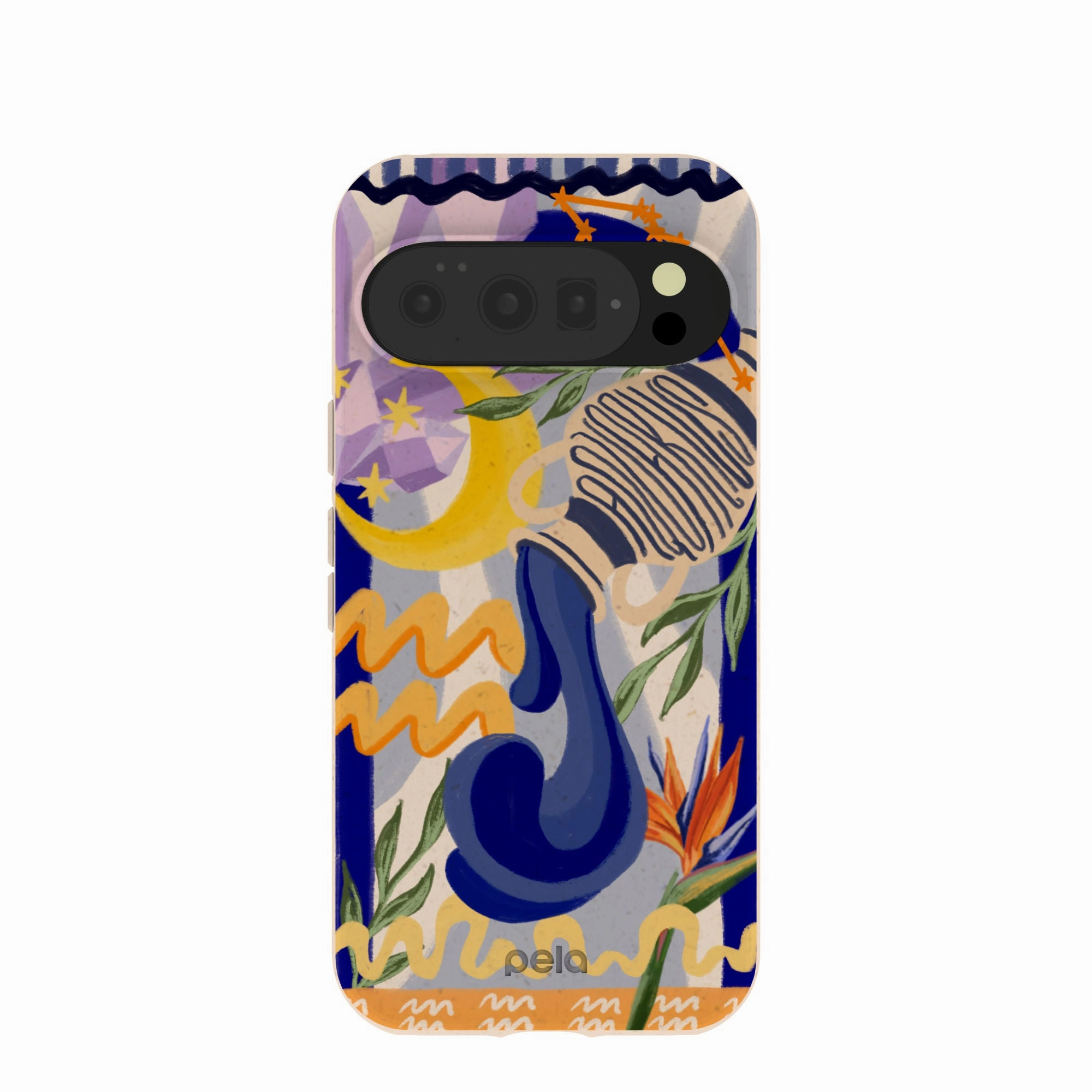 Flexible Pattern Seashell Aquarius Water Google Pixel 10/10 Pro Case