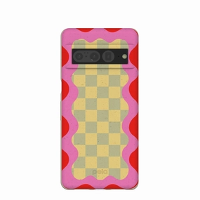 Premium Craft Durable Coating Seashell Warp Grid Google Pixel 7 Pro Case