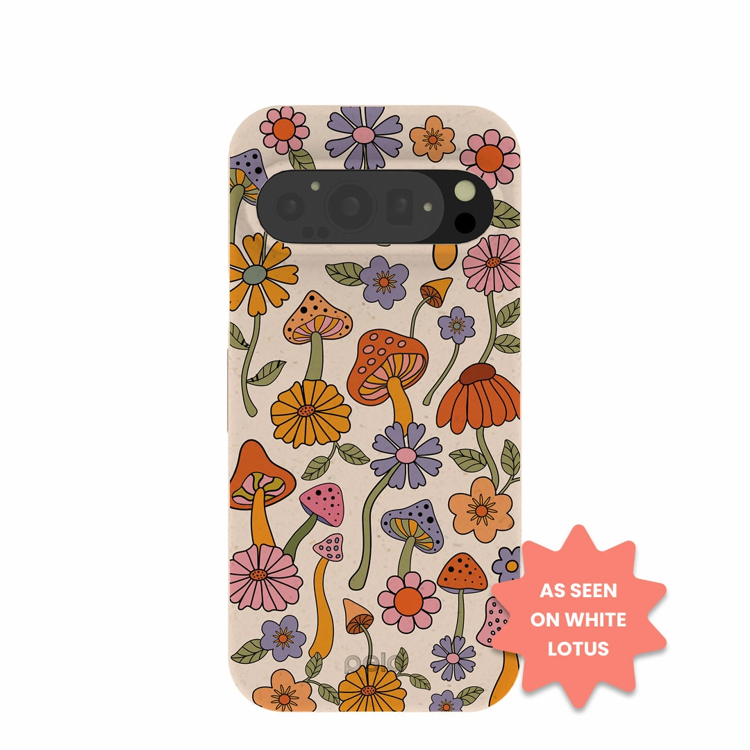 Seashell Shrooms and Blooms Google Pixel 9/9 Pro Case Comfort Edge