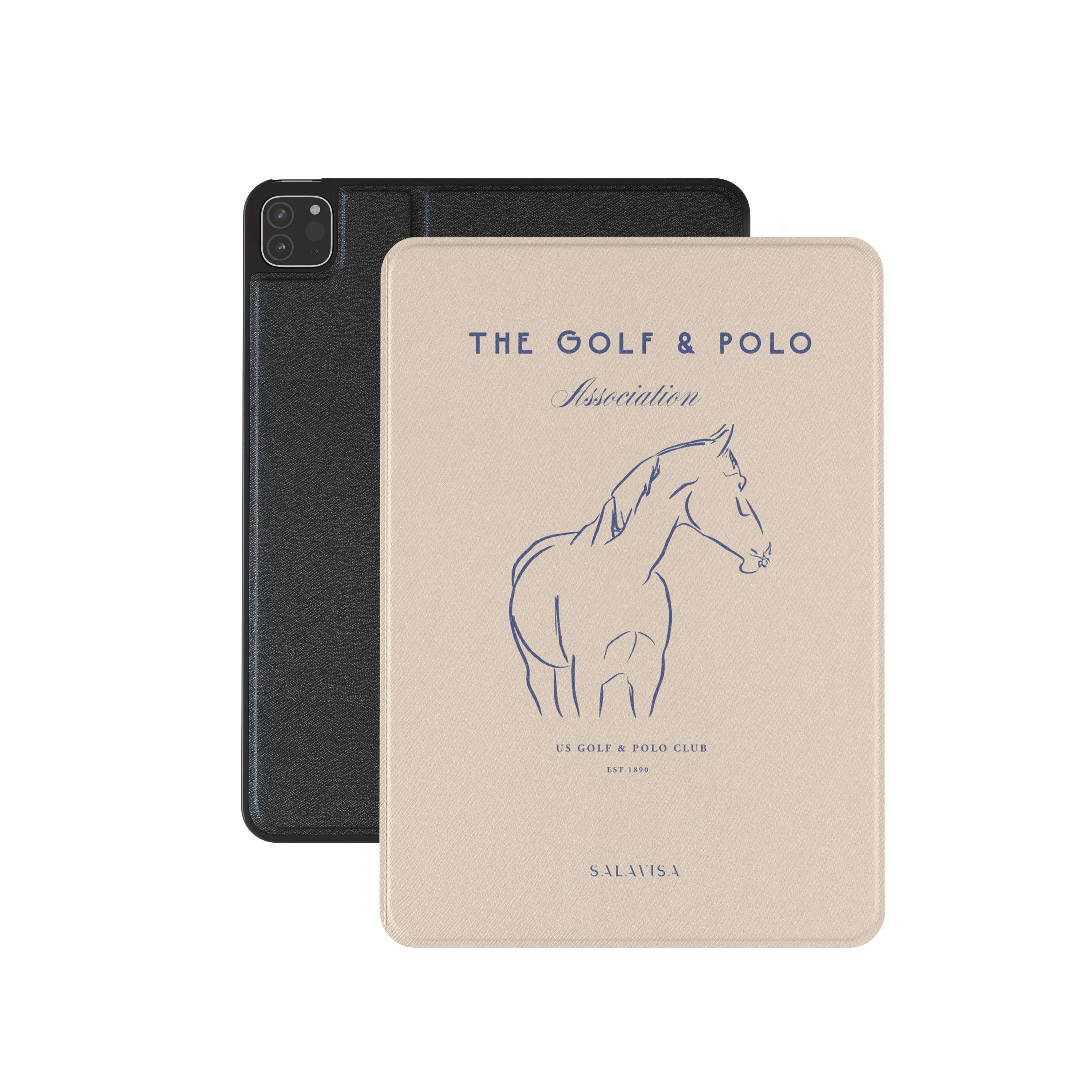 functional tablet cover Student Tablet Case Beige Golf & Polo iPad Case
