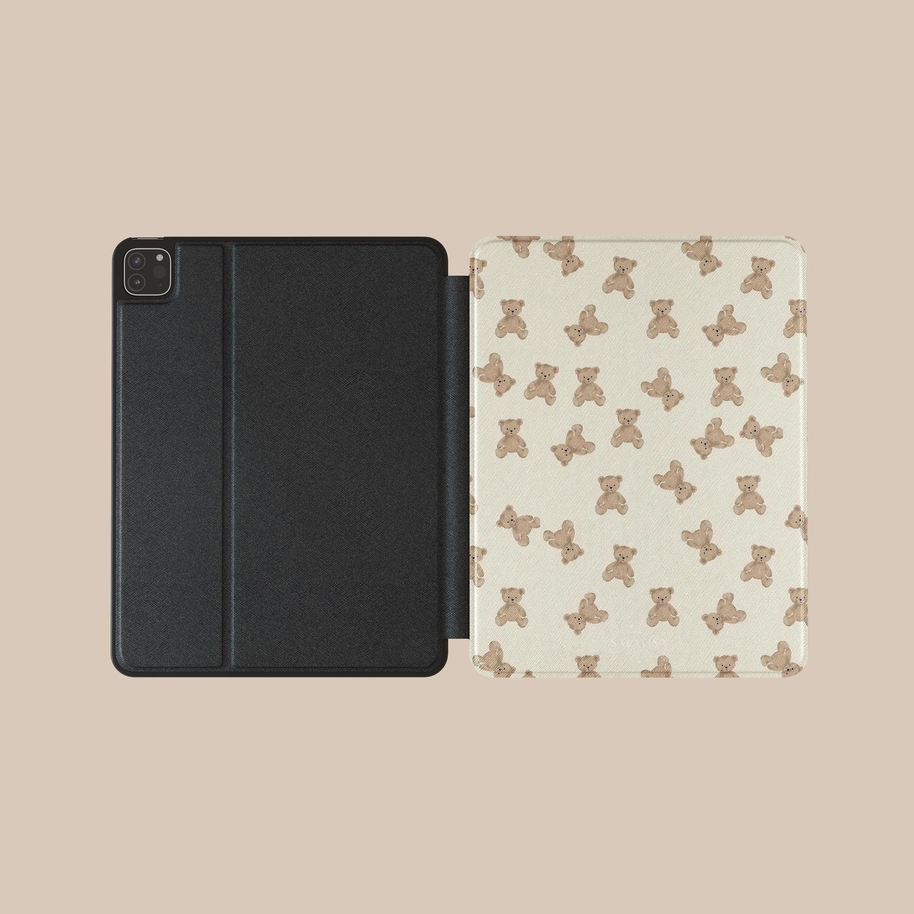 Bear Hugs iPad Case sleek magnetic flap Comfort Grip
