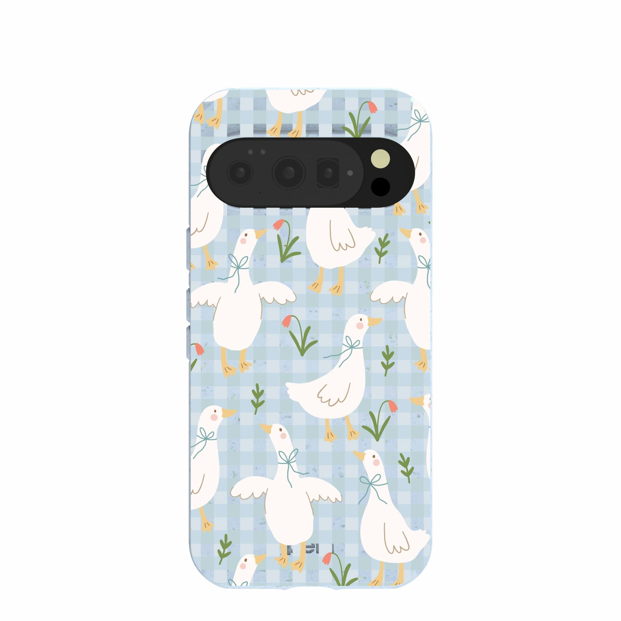Powder Blue Blooming Quackers Google Pixel 10/10 Pro Case Modern Look