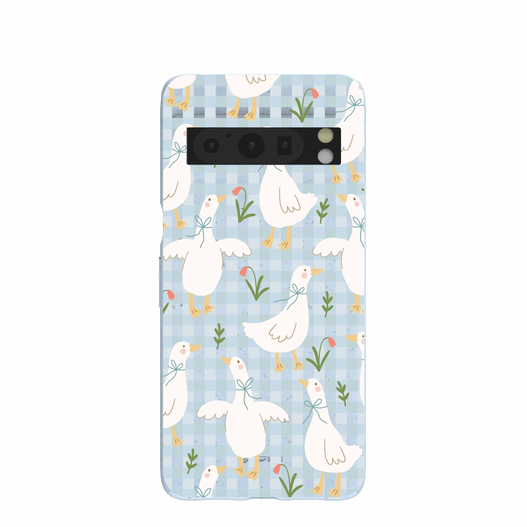 Refined Pattern Powder Blue Blooming Quackers Google Pixel 8 Pro Case