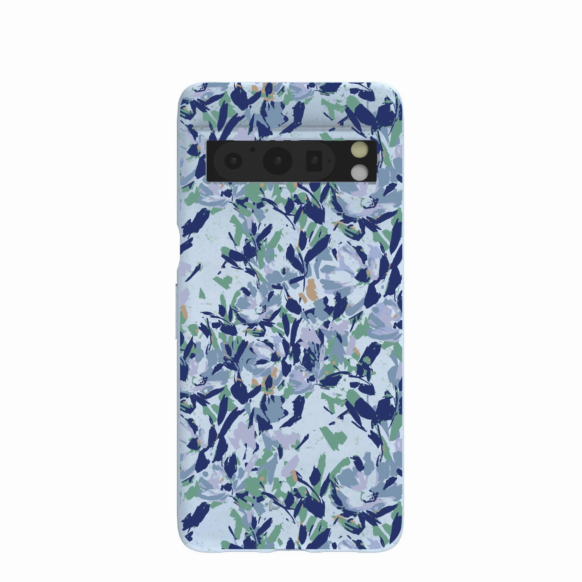Elegant Style Protective Form Powder Blue Blue Blooms Google Pixel 8 Pro Case
