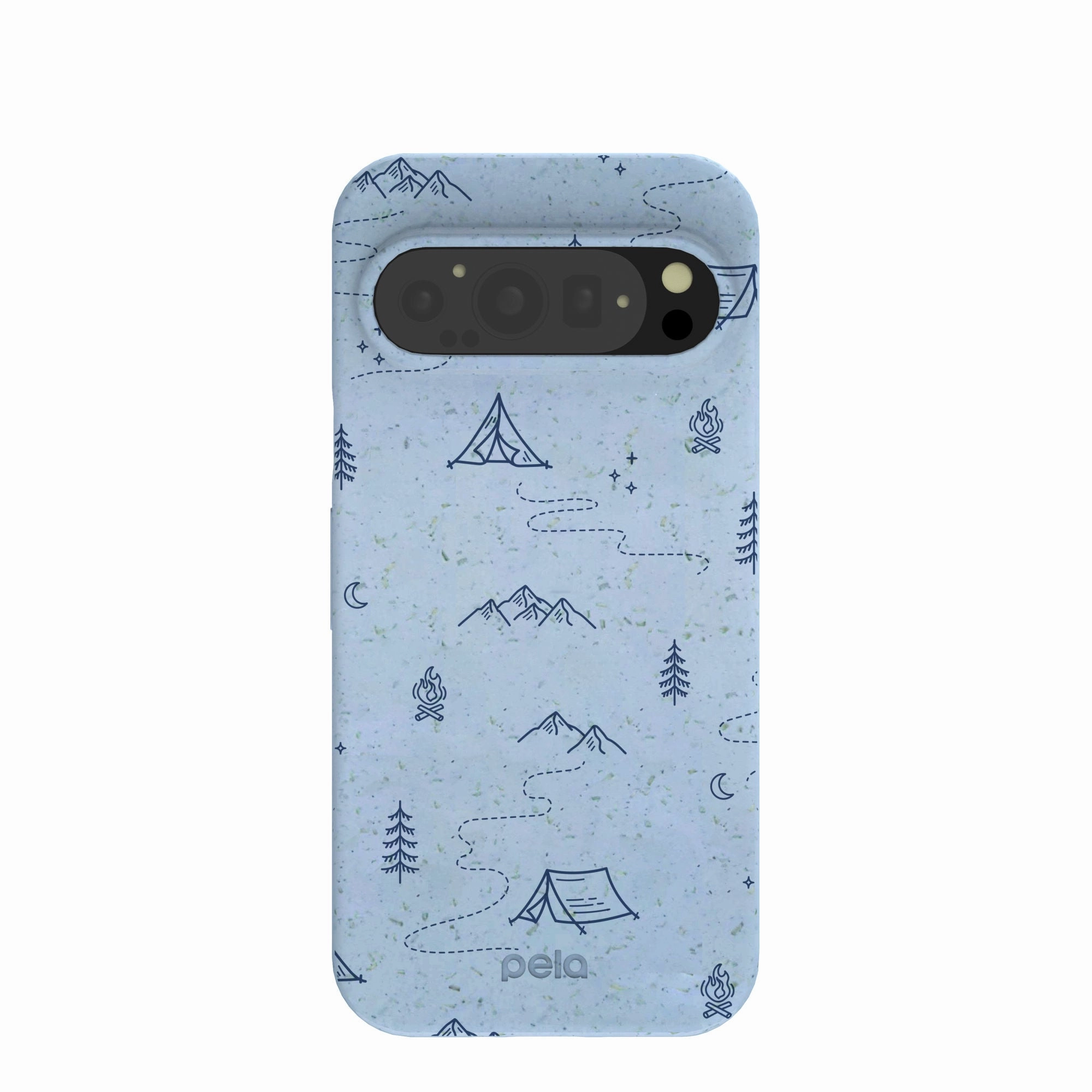 Durable Texture Finish Powder Blue Camp Nights Google Pixel 9/9 Pro Case