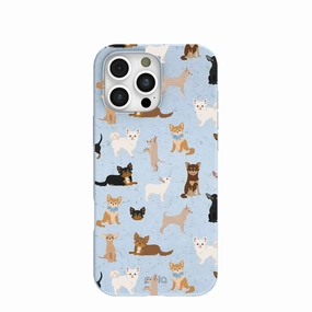 Powder Blue Chihuahua Charms iPhone 16 Pro Max Case Slim Profiled