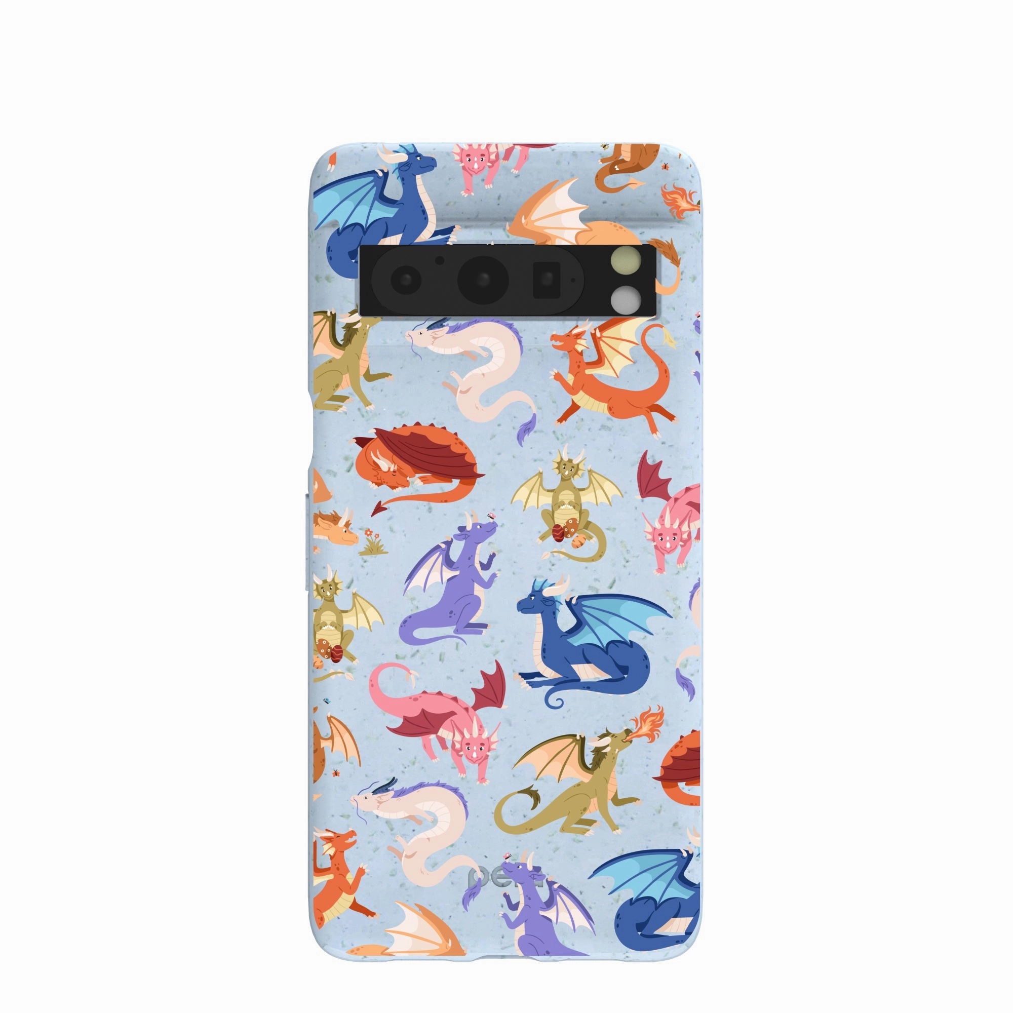 Minimal Form Powder Blue Dragon Cuties Google Pixel 8 Pro Case