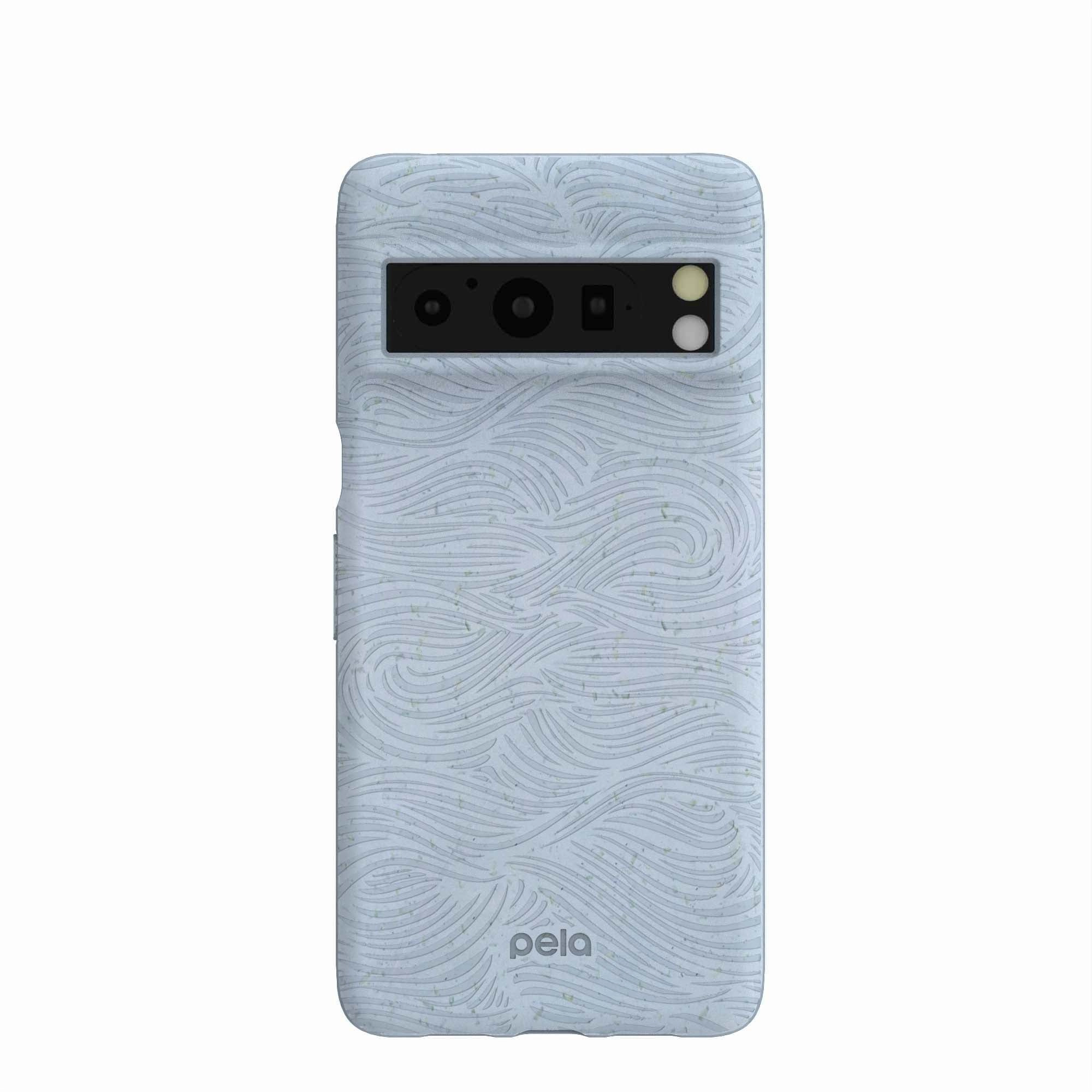 slim fit Powder Blue Ebb and Flow Google Pixel 8 Pro Case