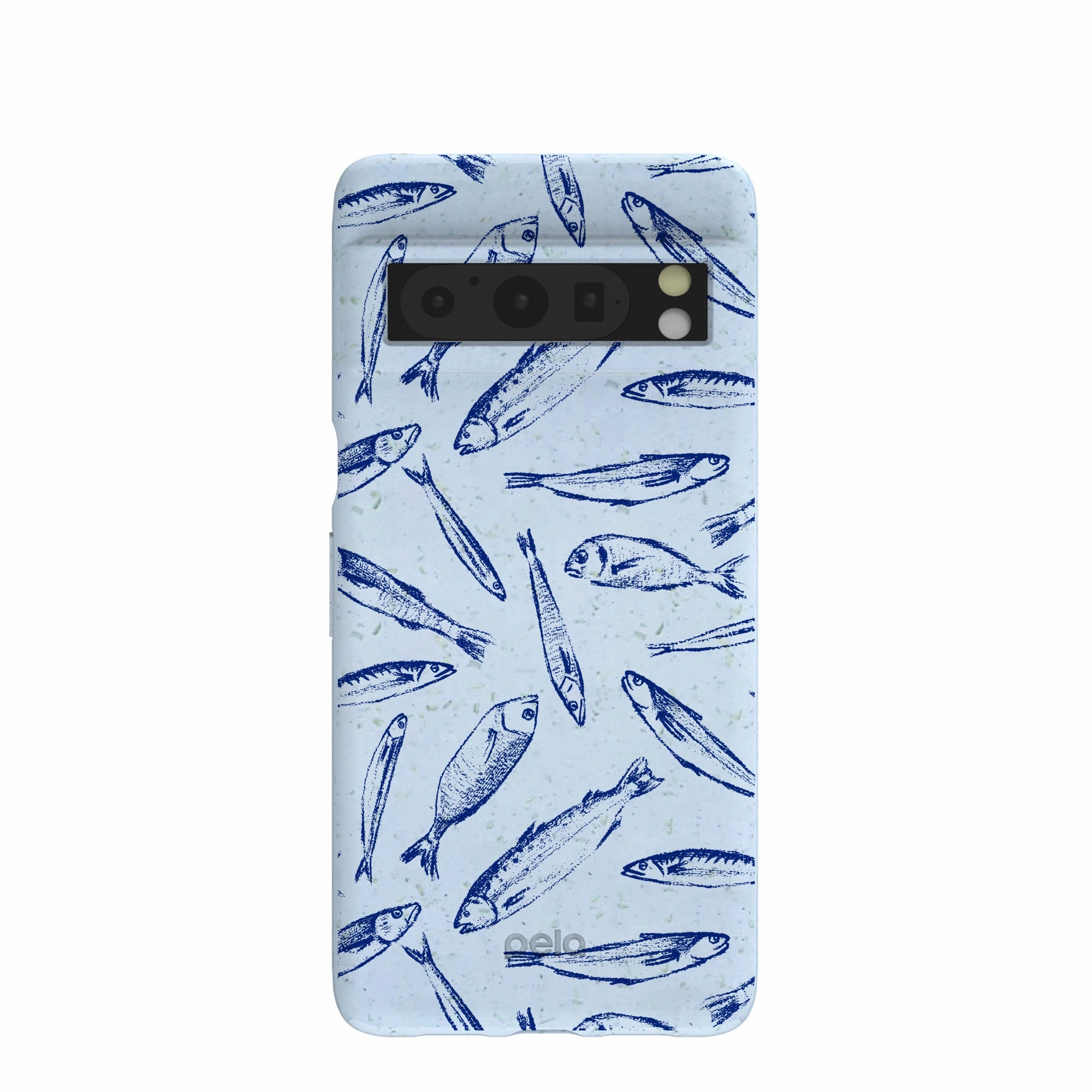 Soft Silicone Powder Blue Fishery Google Pixel 8 Pro Case