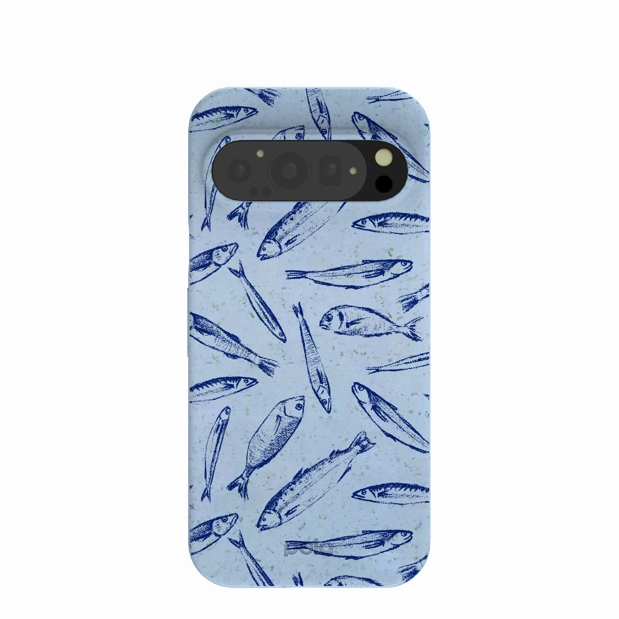 Powder Blue Fishery Google Pixel 9/9 Pro Case Modern Accent Protective barrier