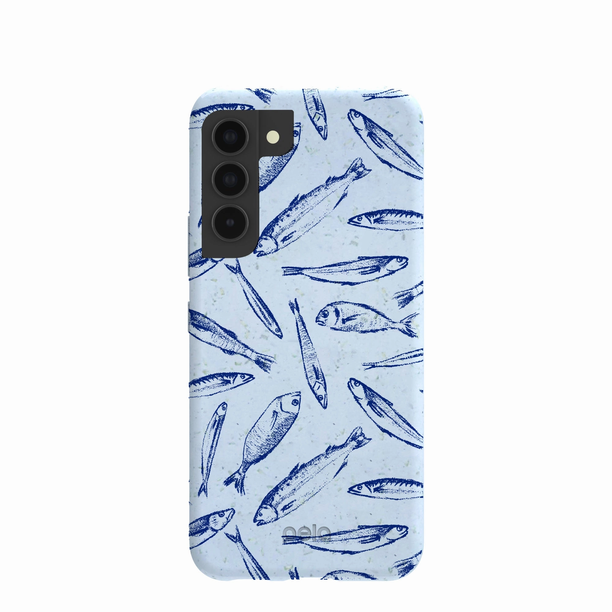 Powder Blue Fishery Samsung Galaxy S22 Case Sleek Feel