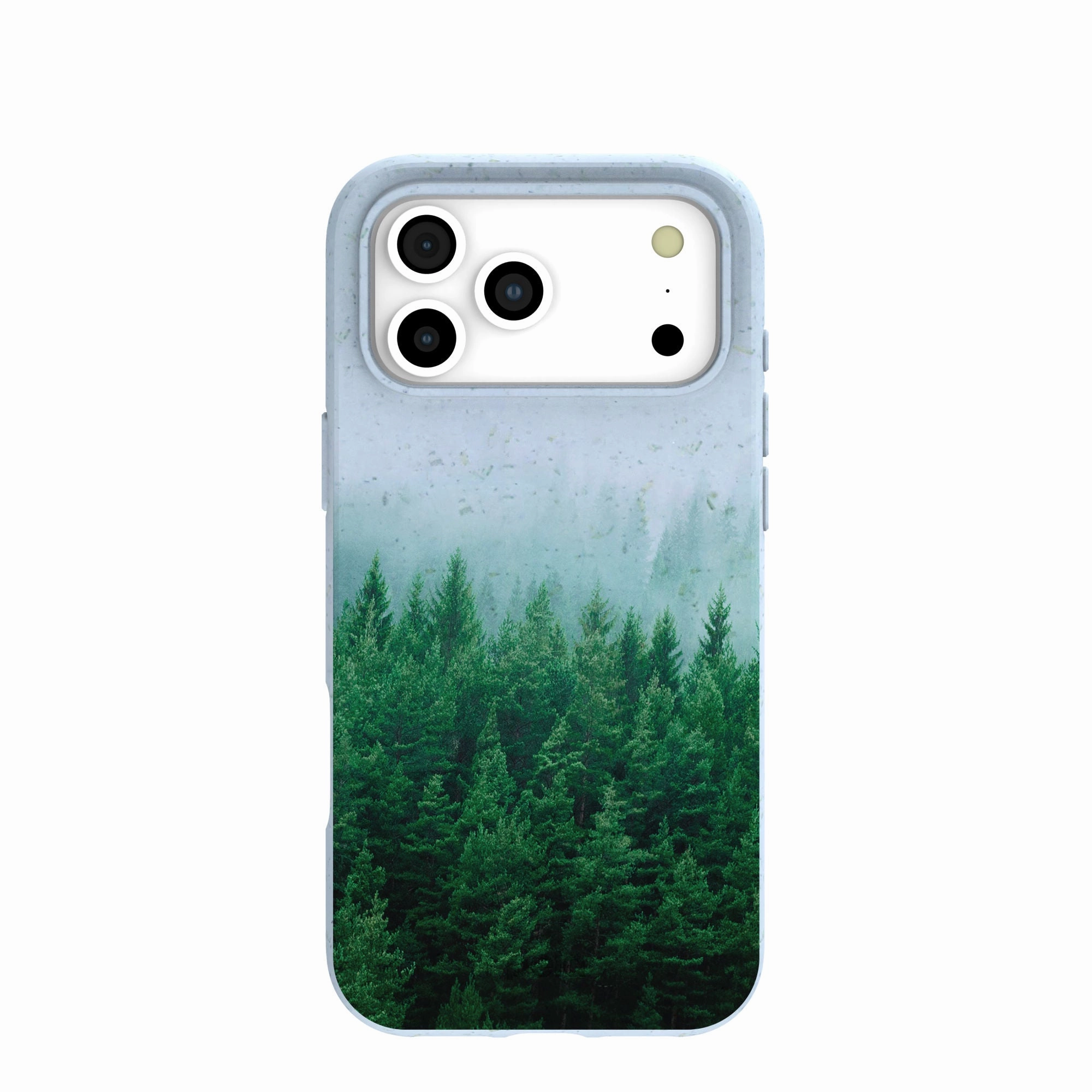 Soft Look Texture Powder Blue Forest Mist iPhone 17 Pro Max Case